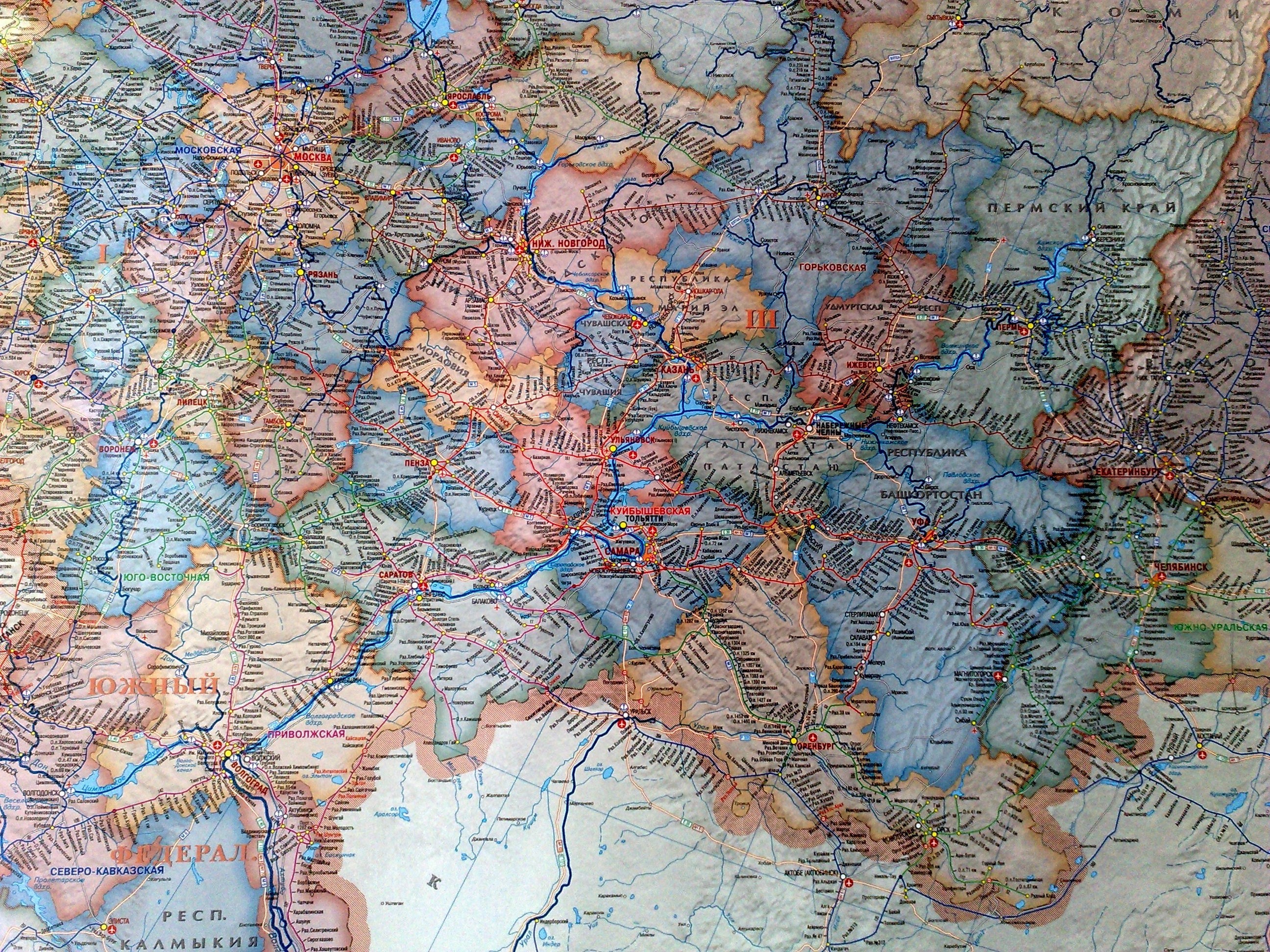 Карта автомобильных дорог россии