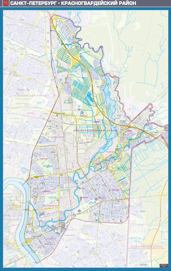 Карта красногвардейского района санкт петербурга
