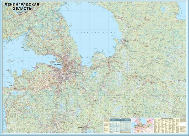 Карты Ленинградской области (карта)